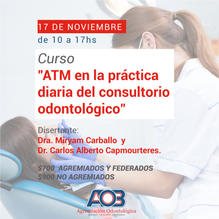 Curso: «ATM en la práctica diaria del consultorio odontológico»