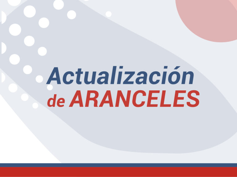 Julio: actualización de aranceles