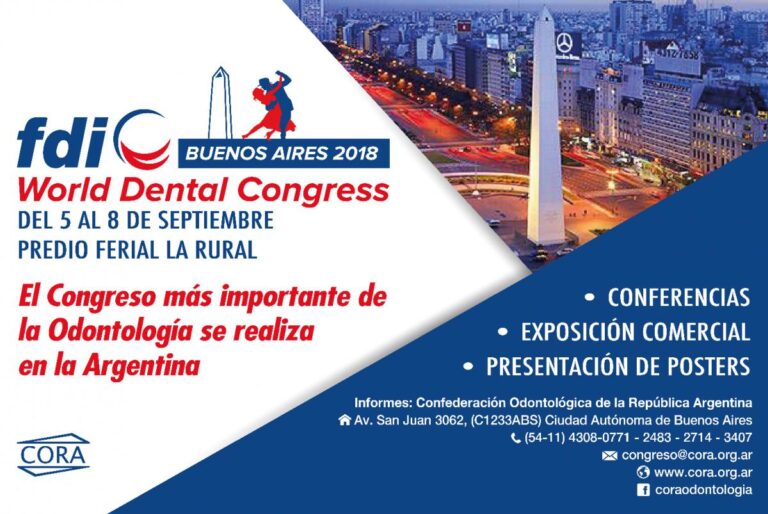 Inscripciones abiertas para el Congreso Mundial de Odontología 2018