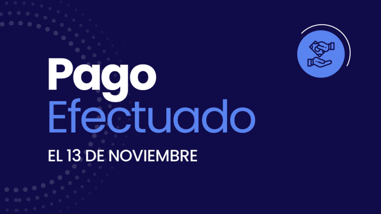 Pago efectuado el 13 de noviembre