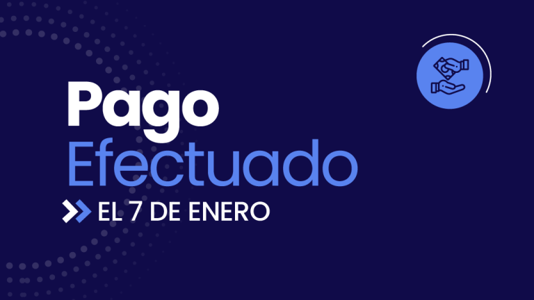 Pago efectuado el 7 de enero