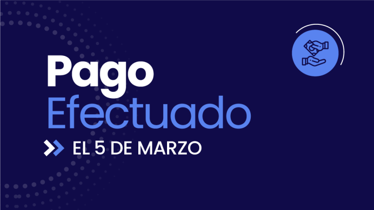 Pago efectuado el 5 de marzo