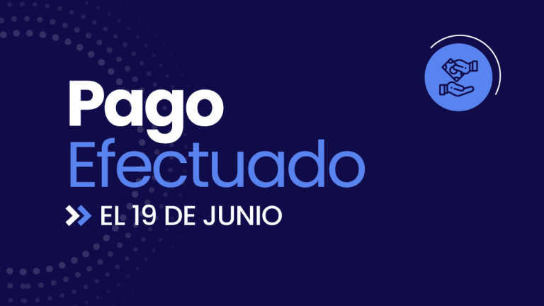 Pago efectuado el 19 de junio