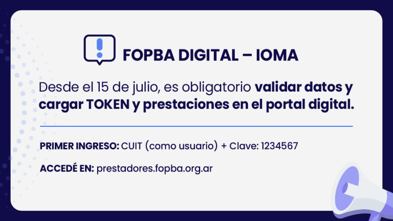 Comunicación para profesionales prestadores de IOMA