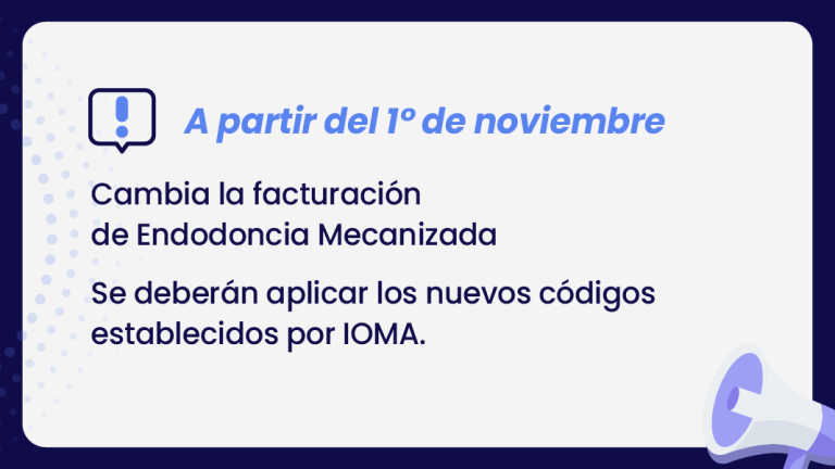 Cambia la facturación de Endodoncia Mecanizada